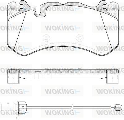 Woking P12003.30 - Гальмівні колодки, дискові гальма autozip.com.ua