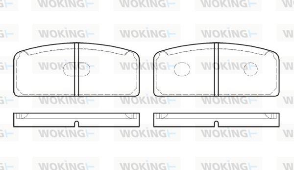 Woking P1203.10 - Гальмівні колодки, дискові гальма autozip.com.ua