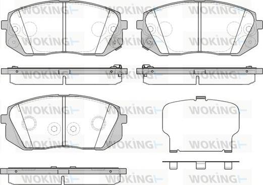 Woking P12023.52 - Гальмівні колодки, дискові гальма autozip.com.ua