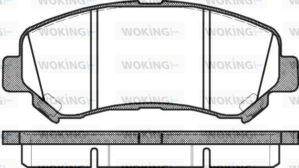 Woking P12183.00 - Гальмівні колодки, дискові гальма autozip.com.ua