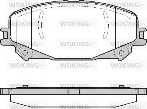 Woking P12183.30 - Гальмівні колодки, дискові гальма autozip.com.ua