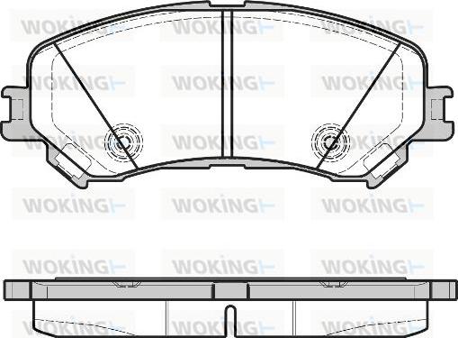 Woking P12183.20 - Гальмівні колодки, дискові гальма autozip.com.ua