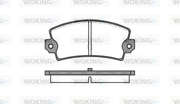 Woking P1213.40 - Гальмівні колодки, дискові гальма autozip.com.ua