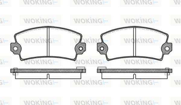 Woking P1213.16 - Гальмівні колодки, дискові гальма autozip.com.ua