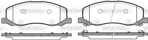 Woking P12863.02 - Гальмівні колодки, дискові гальма autozip.com.ua