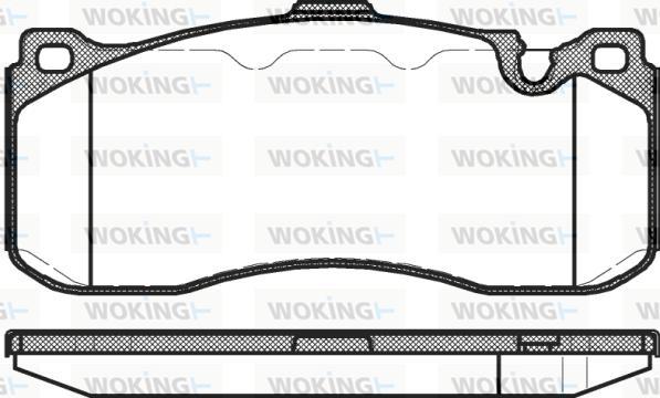 Woking P12803.00 - Гальмівні колодки, дискові гальма autozip.com.ua