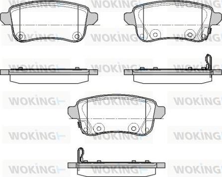 Woking P12873.02 - Гальмівні колодки, дискові гальма autozip.com.ua