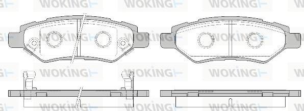 Woking P12353.02 - Гальмівні колодки, дискові гальма autozip.com.ua