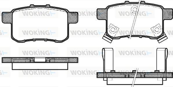 Woking P12323.02 - Гальмівні колодки, дискові гальма autozip.com.ua