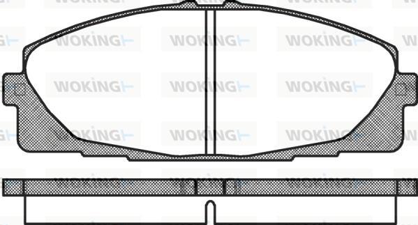 Woking P12253.00 - Гальмівні колодки, дискові гальма autozip.com.ua