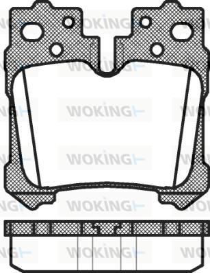 Woking P12213.00 - Гальмівні колодки, дискові гальма autozip.com.ua