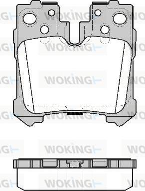 Woking P12213.20 - Гальмівні колодки, дискові гальма autozip.com.ua