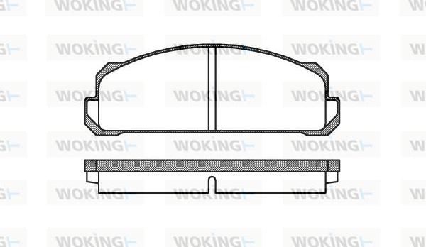 Woking P1223.40 - Гальмівні колодки, дискові гальма autozip.com.ua