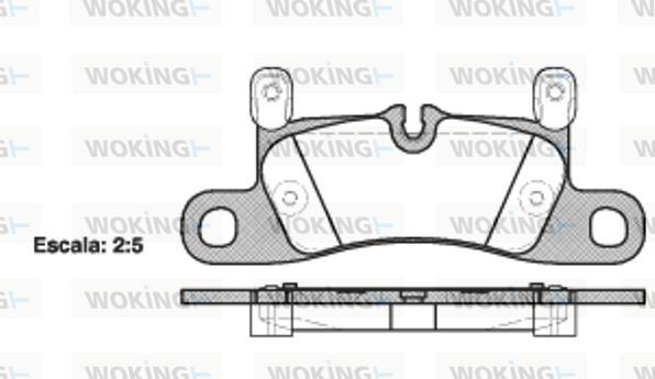 Woking P12793.20 - Гальмівні колодки, дискові гальма autozip.com.ua