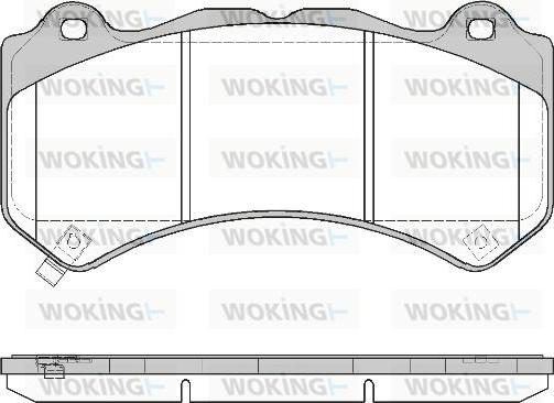 Woking P12763.04 - Гальмівні колодки, дискові гальма autozip.com.ua