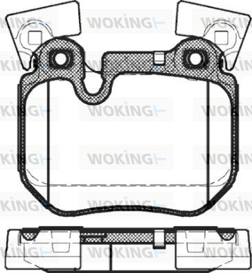 Woking P12733.00 - Гальмівні колодки, дискові гальма autozip.com.ua