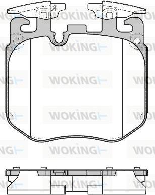 Woking P17903.00 - Гальмівні колодки, дискові гальма autozip.com.ua