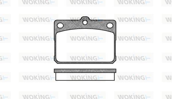 Woking P1793.20 - Гальмівні колодки, дискові гальма autozip.com.ua
