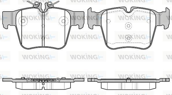 Woking P17973.00 - Гальмівні колодки, дискові гальма autozip.com.ua