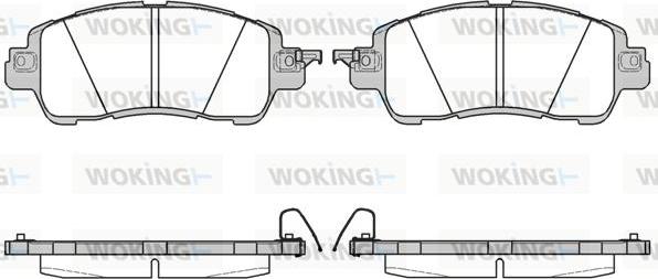 Woking P17563.04 - Гальмівні колодки, дискові гальма autozip.com.ua