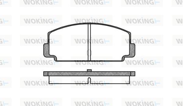 Woking P1753.60 - Гальмівні колодки, дискові гальма autozip.com.ua