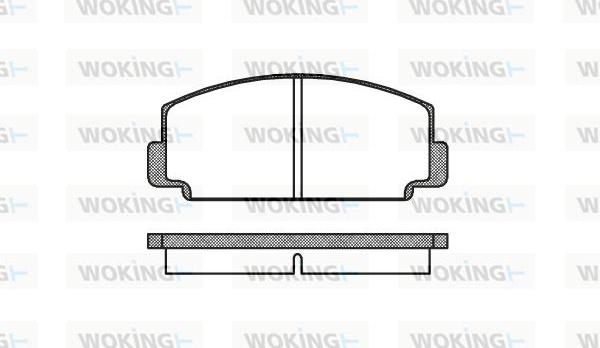 Woking P1753.00 - Гальмівні колодки, дискові гальма autozip.com.ua