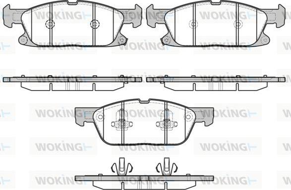 Woking P17573.02 - Гальмівні колодки, дискові гальма autozip.com.ua