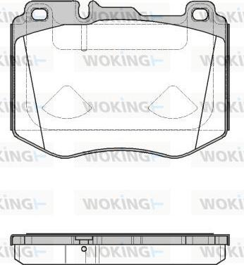 Woking P17043.10 - Гальмівні колодки, дискові гальма autozip.com.ua