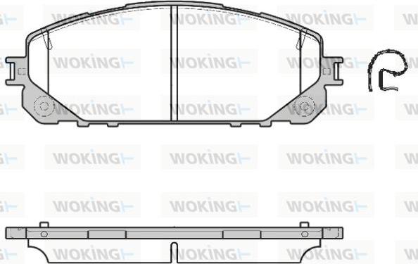 Woking P17133.00 - Гальмівні колодки, дискові гальма autozip.com.ua