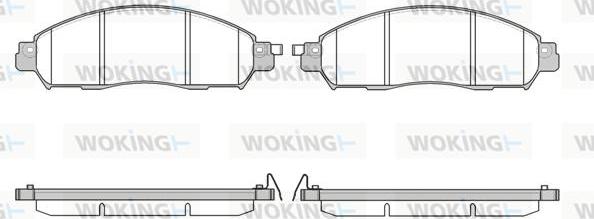 Woking P17123.04 - Гальмівні колодки, дискові гальма autozip.com.ua