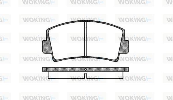 Woking P1783.00 - Гальмівні колодки, дискові гальма autozip.com.ua