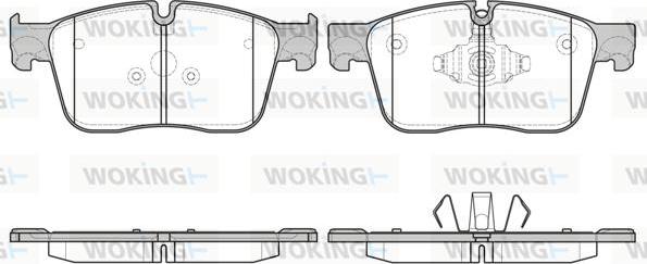 Woking P17833.00 - Гальмівні колодки, дискові гальма autozip.com.ua