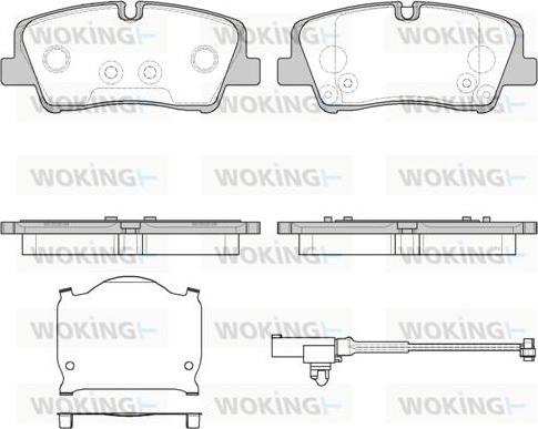 Woking P17873.10 - Гальмівні колодки, дискові гальма autozip.com.ua