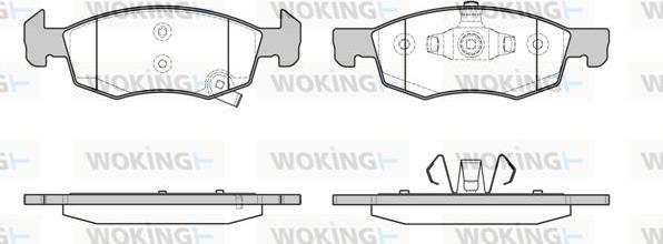 Woking P17343.02 - Гальмівні колодки, дискові гальма autozip.com.ua