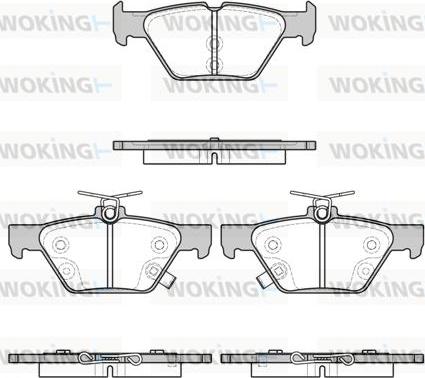 Woking P17383.02 - Гальмівні колодки, дискові гальма autozip.com.ua