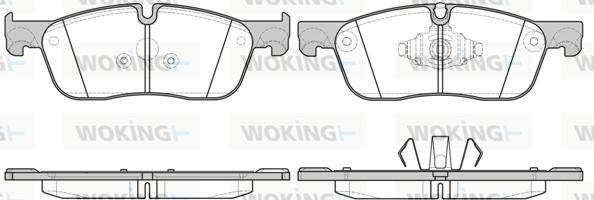 Woking P17333.10 - Гальмівні колодки, дискові гальма autozip.com.ua