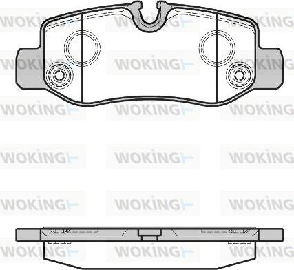 Woking P17243.00 - Гальмівні колодки, дискові гальма autozip.com.ua