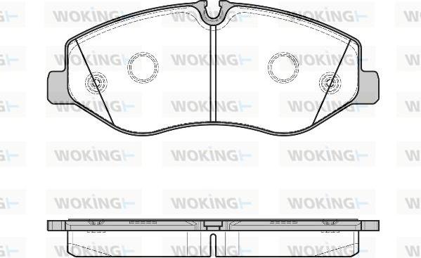 Woking P17233.00 - Гальмівні колодки, дискові гальма autozip.com.ua