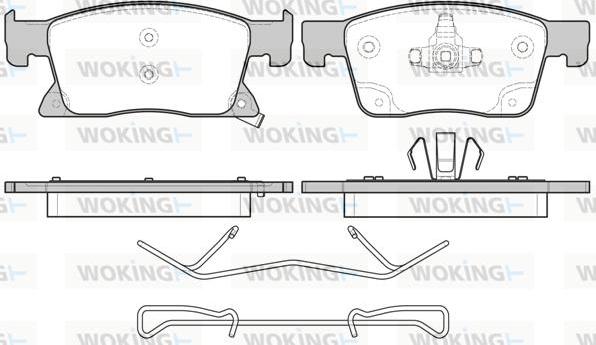 Woking P17793.02 - Гальмівні колодки, дискові гальма autozip.com.ua