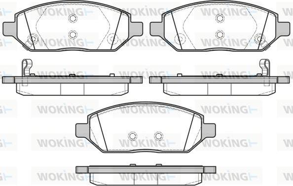 Woking P17743.02 - Гальмівні колодки, дискові гальма autozip.com.ua