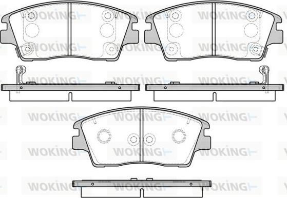 Woking P17763.02 - Гальмівні колодки, дискові гальма autozip.com.ua