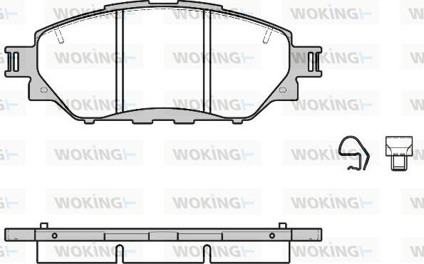 Woking P17713.04 - Гальмівні колодки, дискові гальма autozip.com.ua