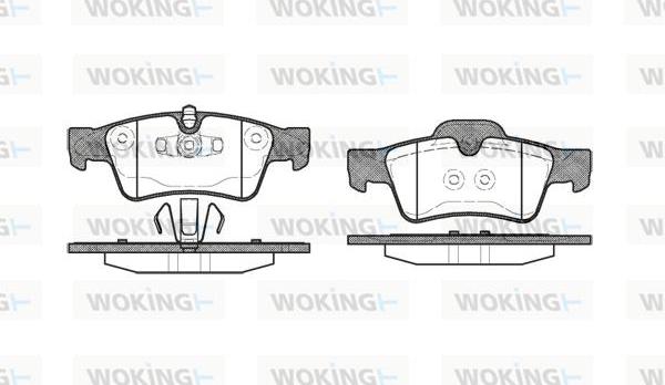 Woking P8913.10 - Гальмівні колодки, дискові гальма autozip.com.ua