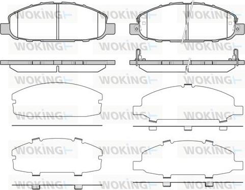 Woking P8973.02 - Гальмівні колодки, дискові гальма autozip.com.ua