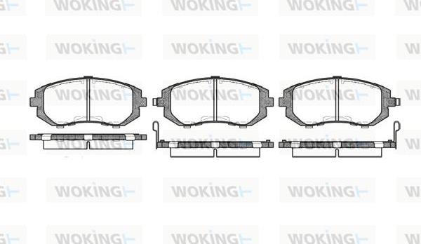 Woking P8513.02 - Гальмівні колодки, дискові гальма autozip.com.ua