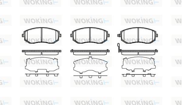 Woking P8513.11 - Гальмівні колодки, дискові гальма autozip.com.ua