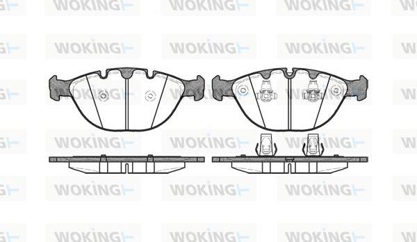 Woking P8583.00 - Гальмівні колодки, дискові гальма autozip.com.ua