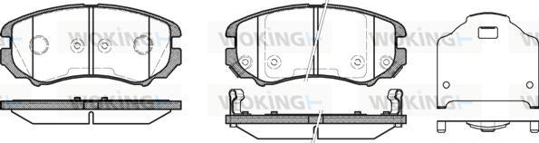 Woking P8533.12 - Гальмівні колодки, дискові гальма autozip.com.ua