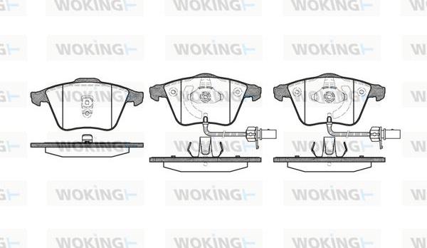 Woking P8643.02 - Гальмівні колодки, дискові гальма autozip.com.ua