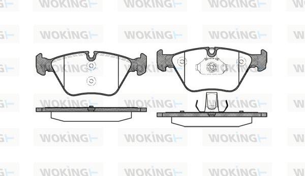 Woking P8633.00 - Гальмівні колодки, дискові гальма autozip.com.ua